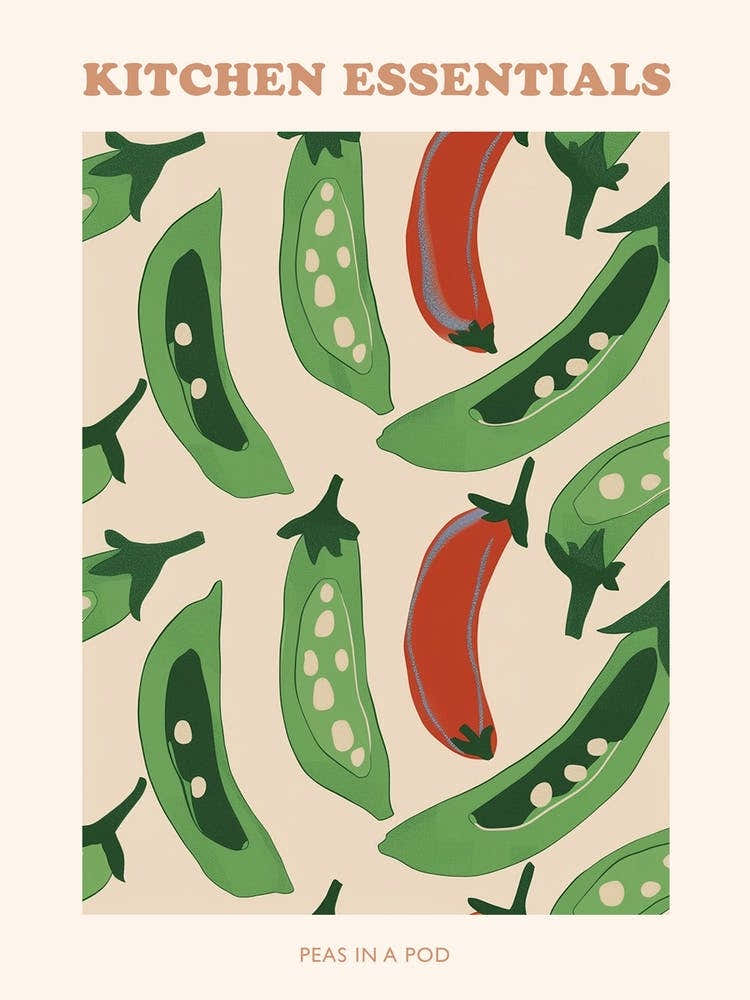 Peas In A Pod Abstract Pattern Poster 4