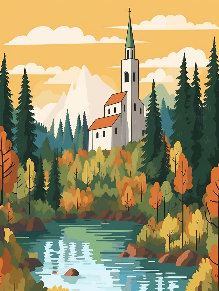 Lithuania 1 Travel Illustration