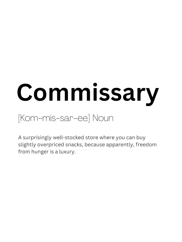 Commissary Definition Meaning