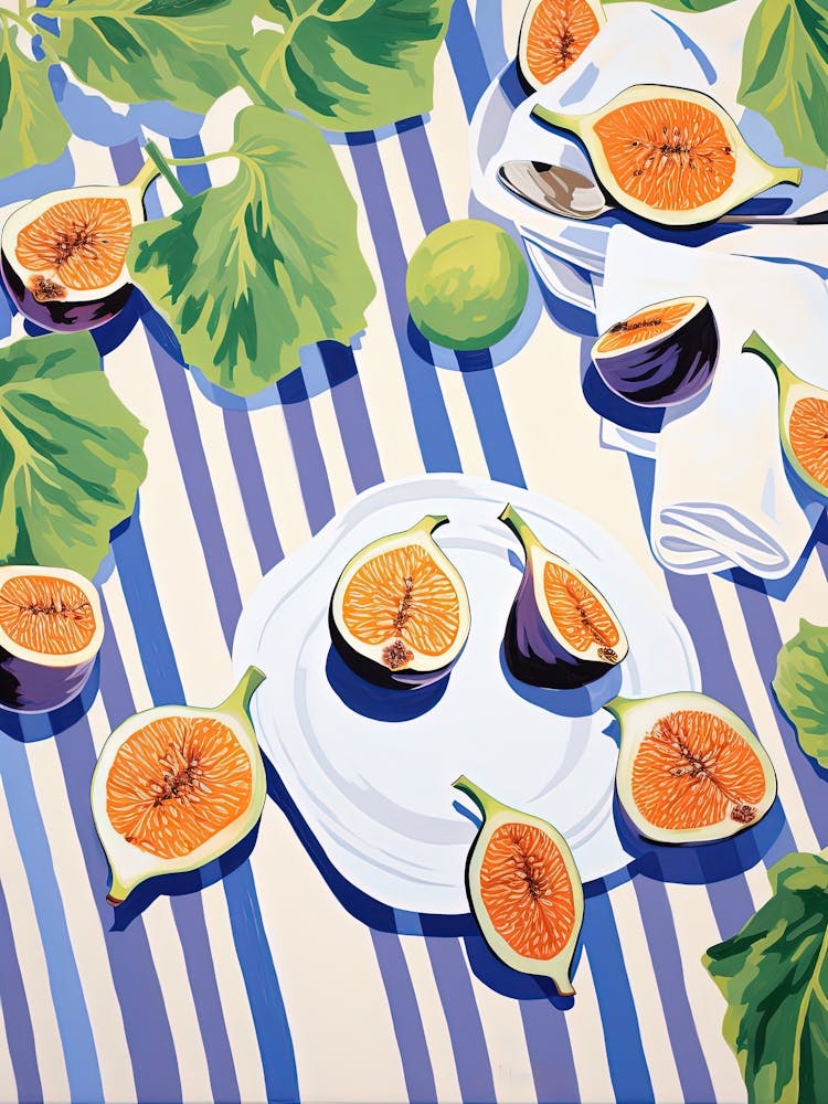 Figs Fruit Summer Illustration 4