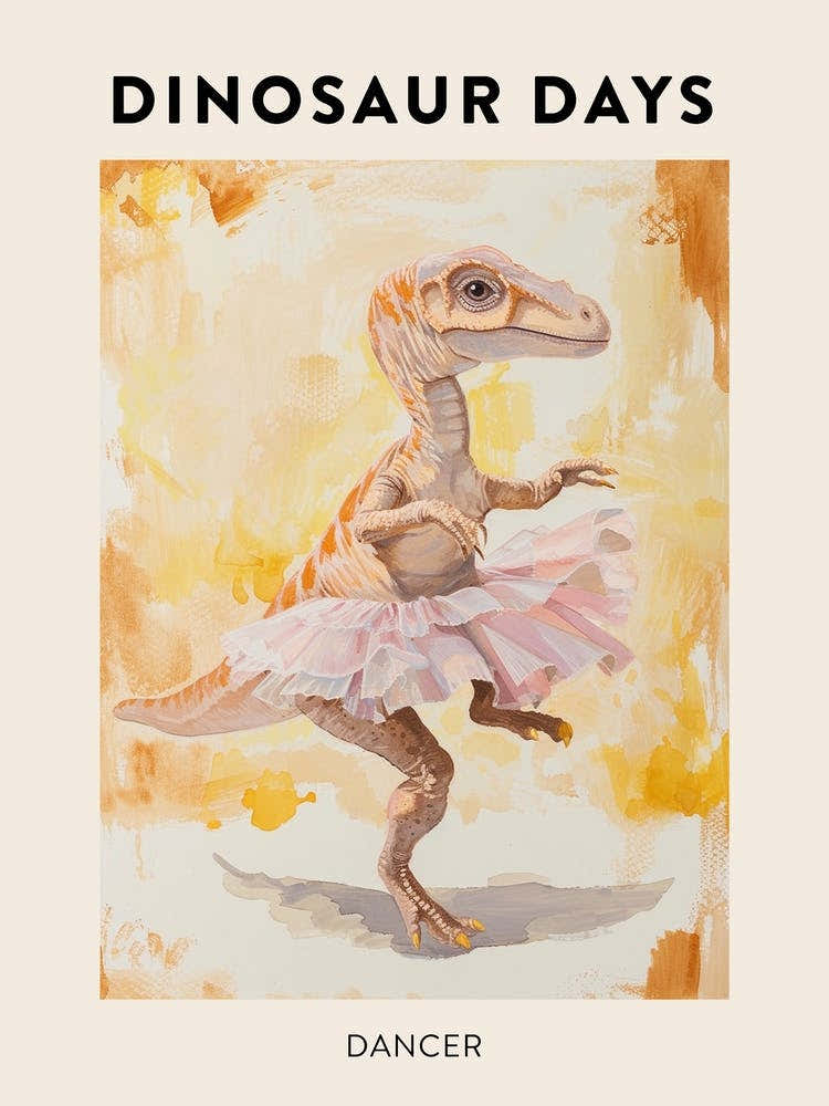 Dancer Dinosaur Poster