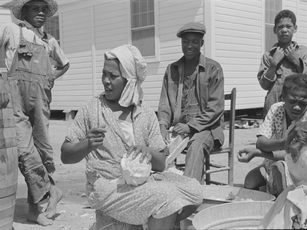 Southeast Missouri Farms, Family Of Fsa (Farm Security Administration) Client Shredding Cabbage, To Be Used
