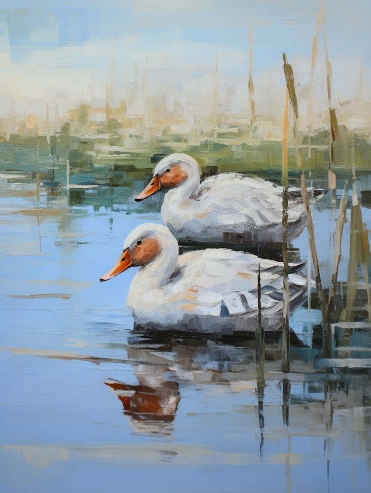 Bird Painting Canvasback 3