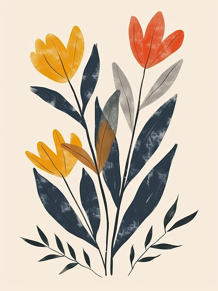 Pastel Orbit Mid Century Style