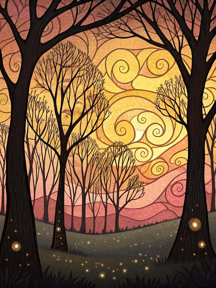 Fireflies In The Forest