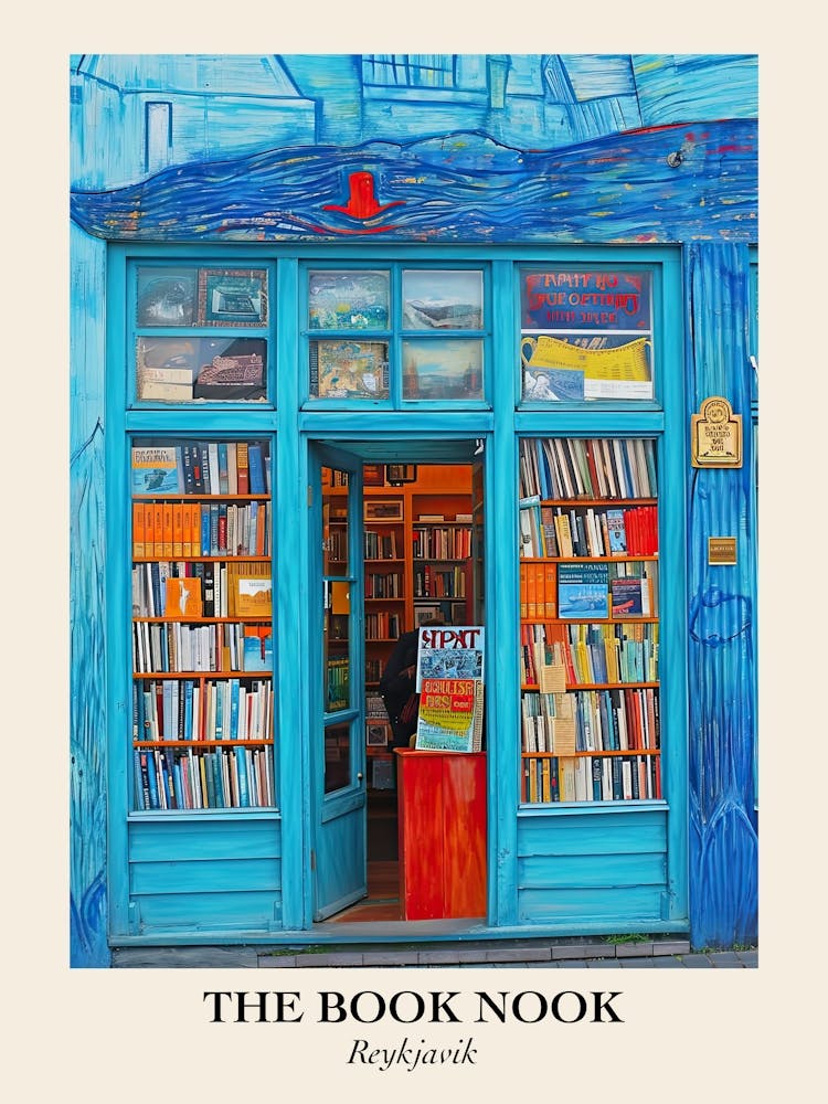 Reykjavik Book Nook Bookshop 4 Poster