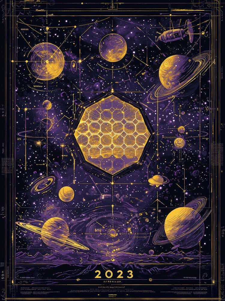 Aihrgdesign A Celestial Science Poster Showcasing New Cosmic 5