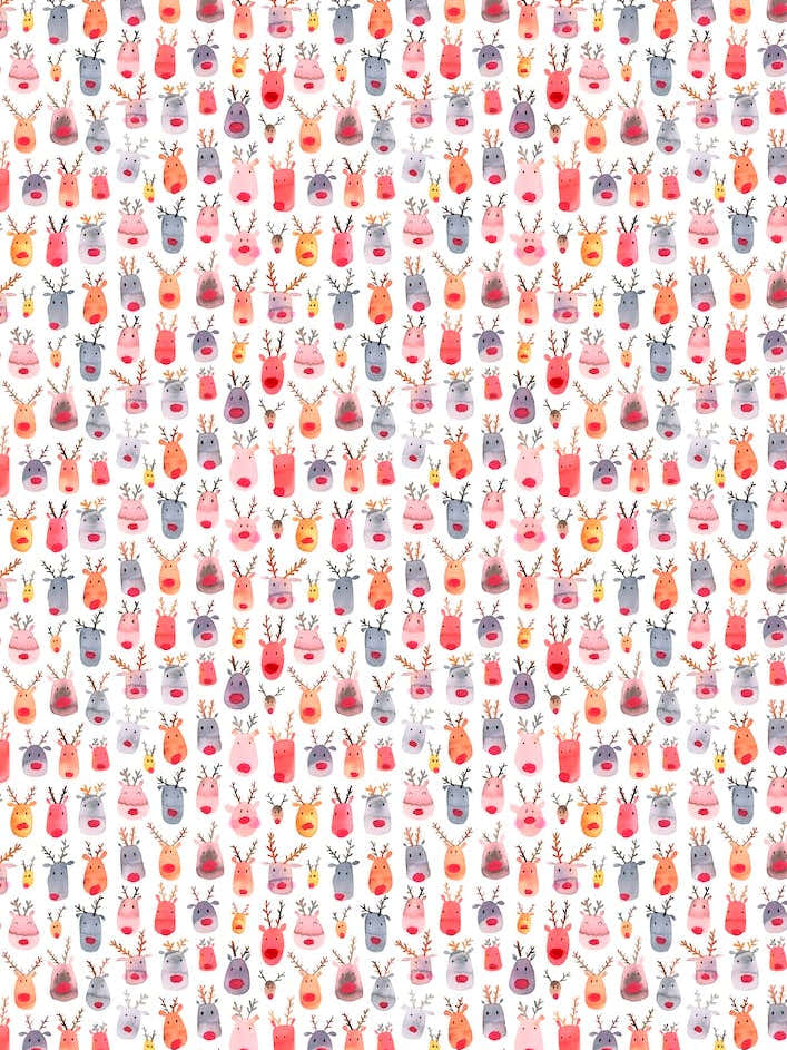 Cute Winter Reindeers