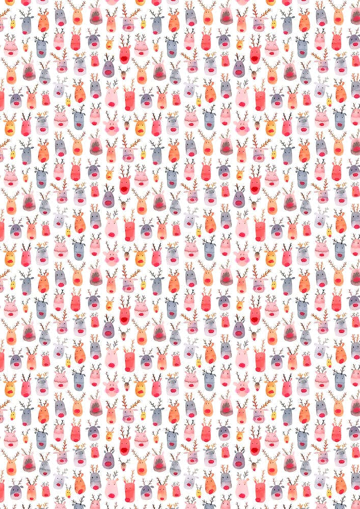 Cute Winter Reindeers