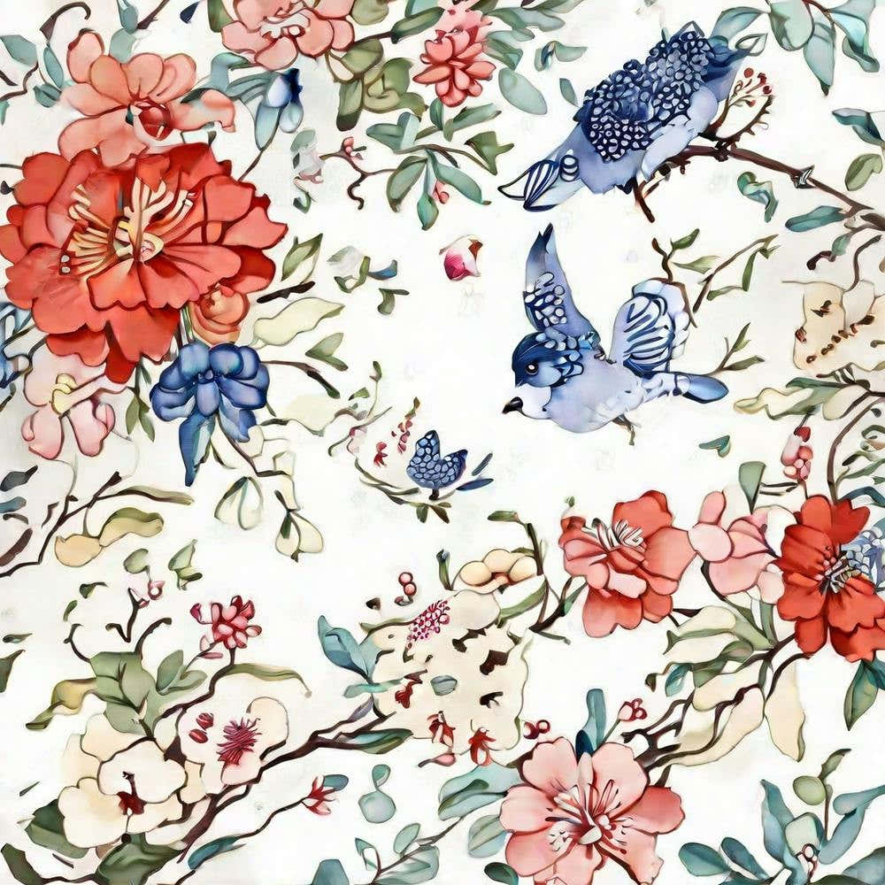 Chinese Birds And Flowers