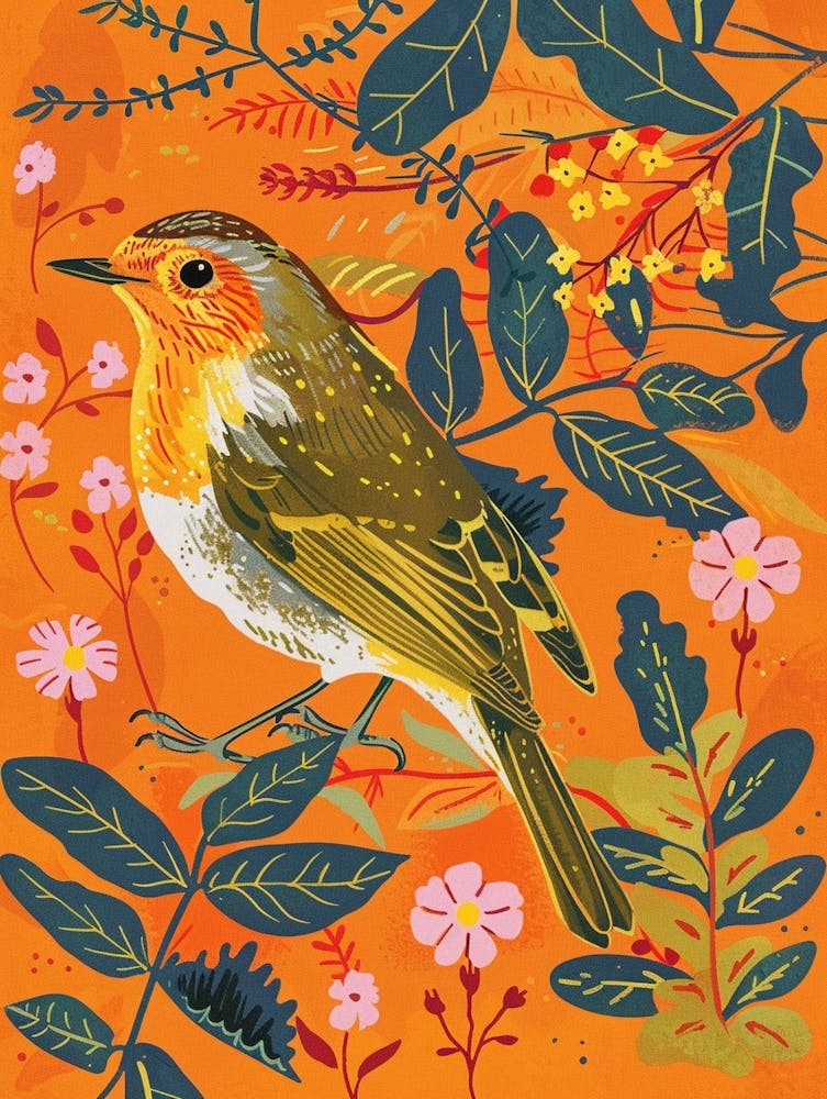 Spring Birds European Robin 2