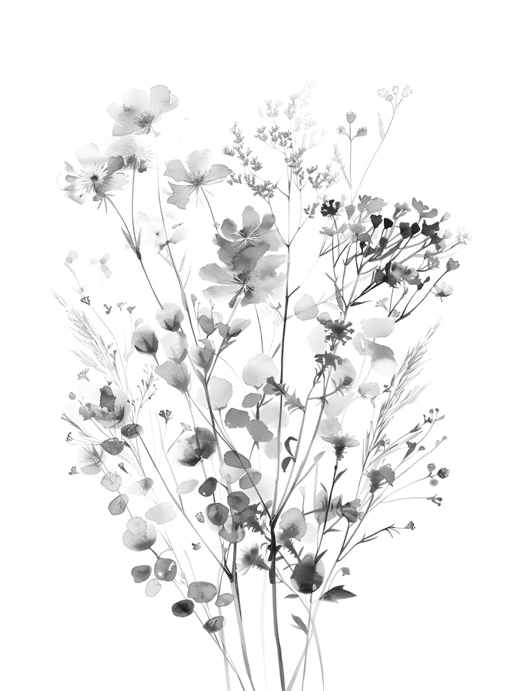 Black And White Flowers 23