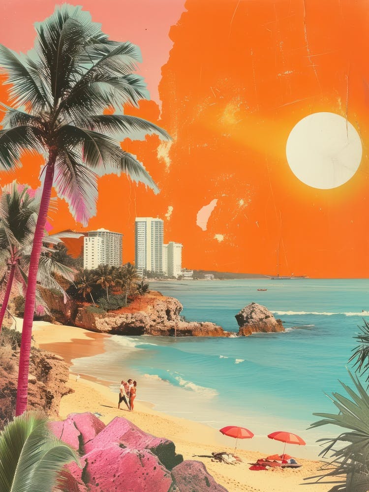 Miami   Retro Collage Style 3