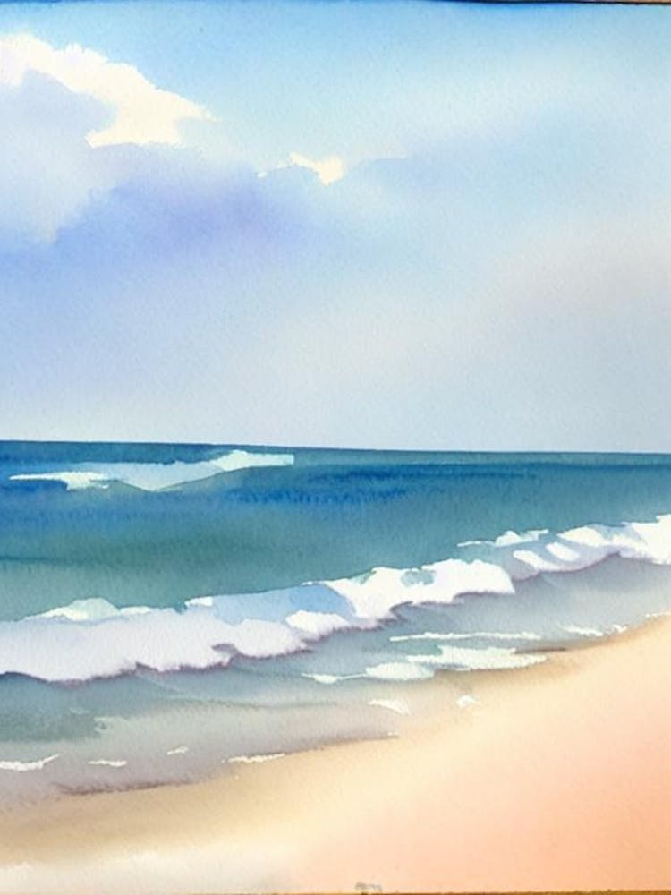 Virginia Beach, Virginia Watercolour