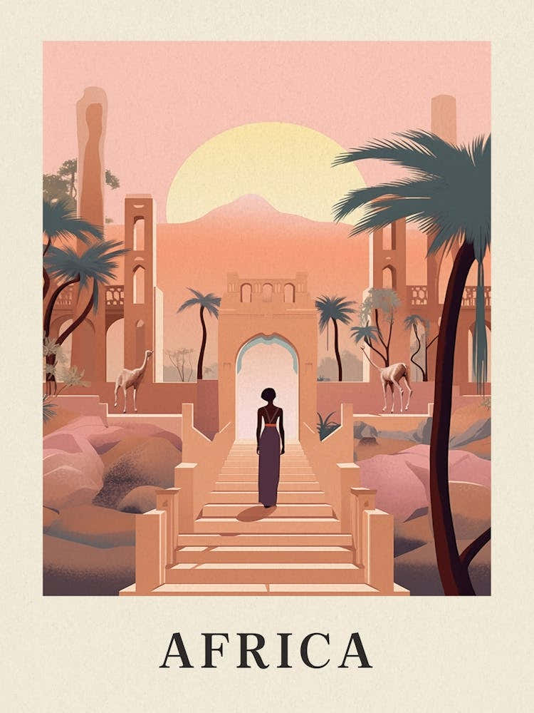 Vintage Travel Poster Africa 3