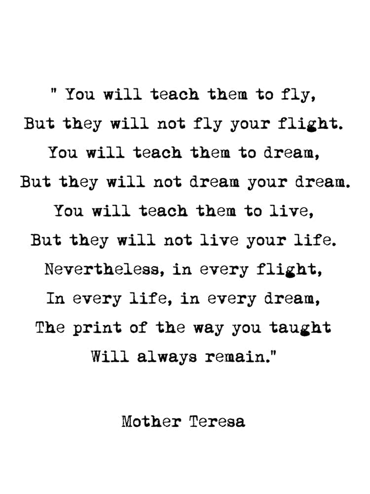 Dream   Mother Theresa Quote