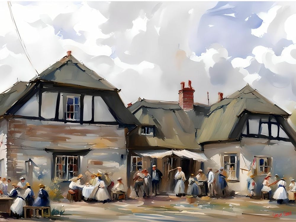 Artist In Residence With Morris Dancers