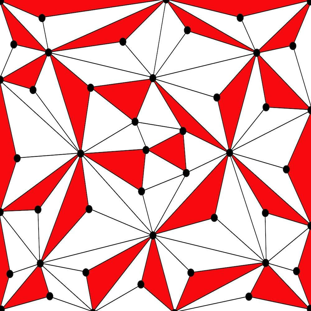 Abstract Red And White Pattern