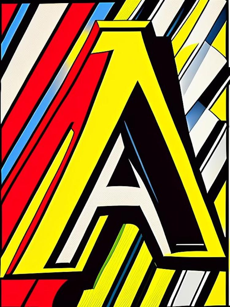 A, Letter, Alphabet Comic