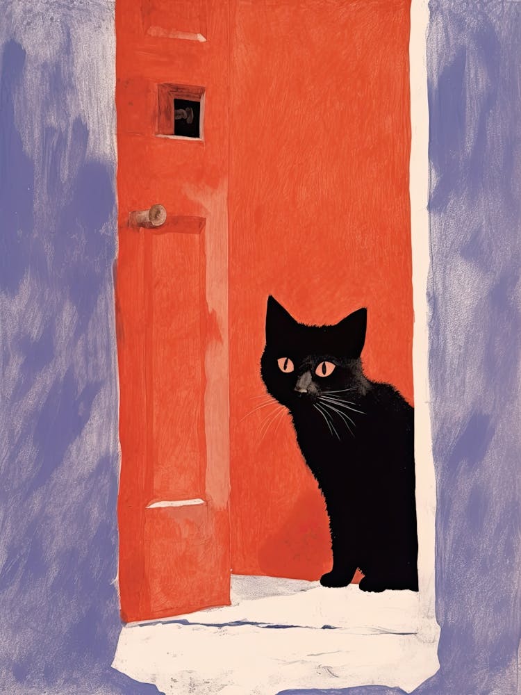 Cat In The Doorway
