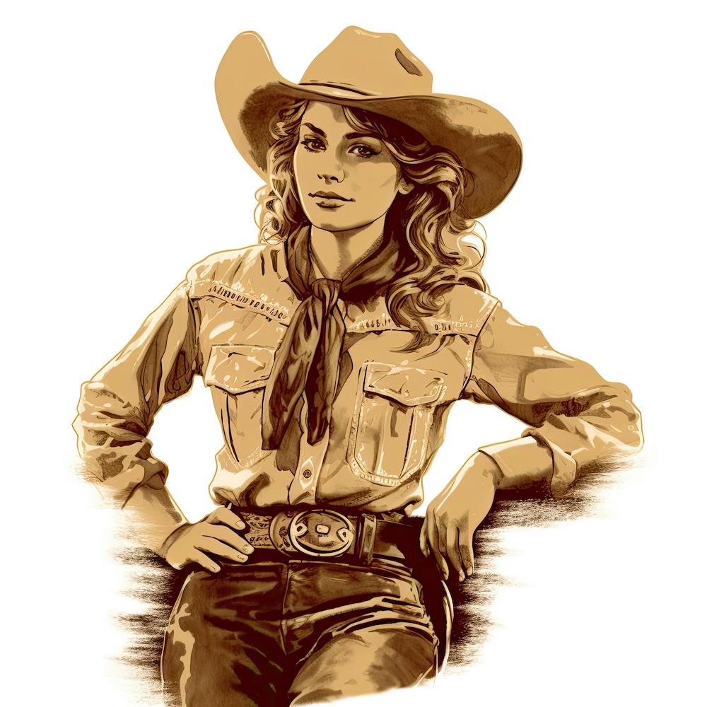 Retro Cowgirl 2