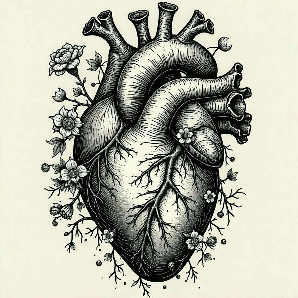 Heart With Flowers 2