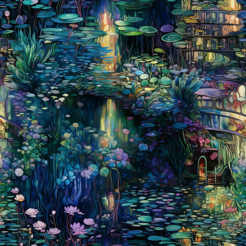 Impressionist - Water Lily Pond 3