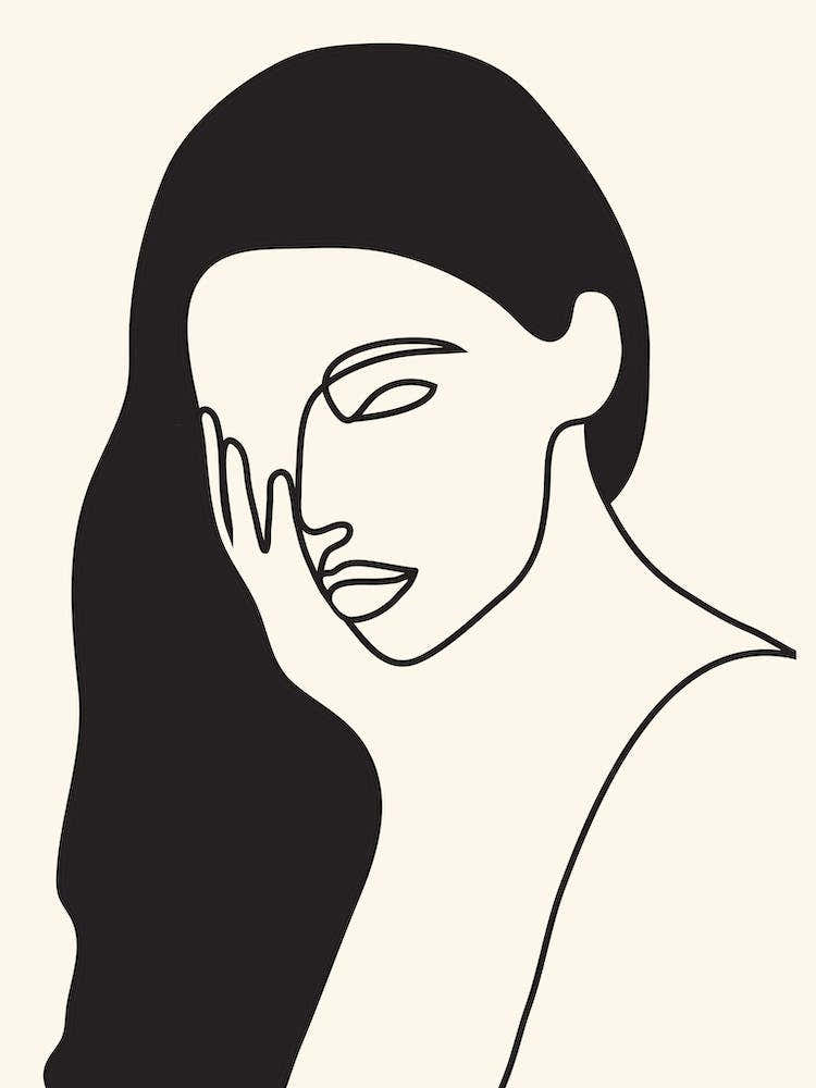 Drawing Female Face Portrait I