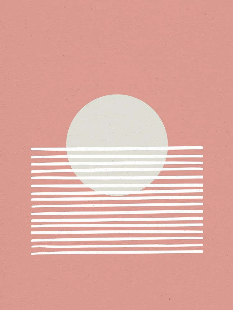 Sunset Abstract Pink