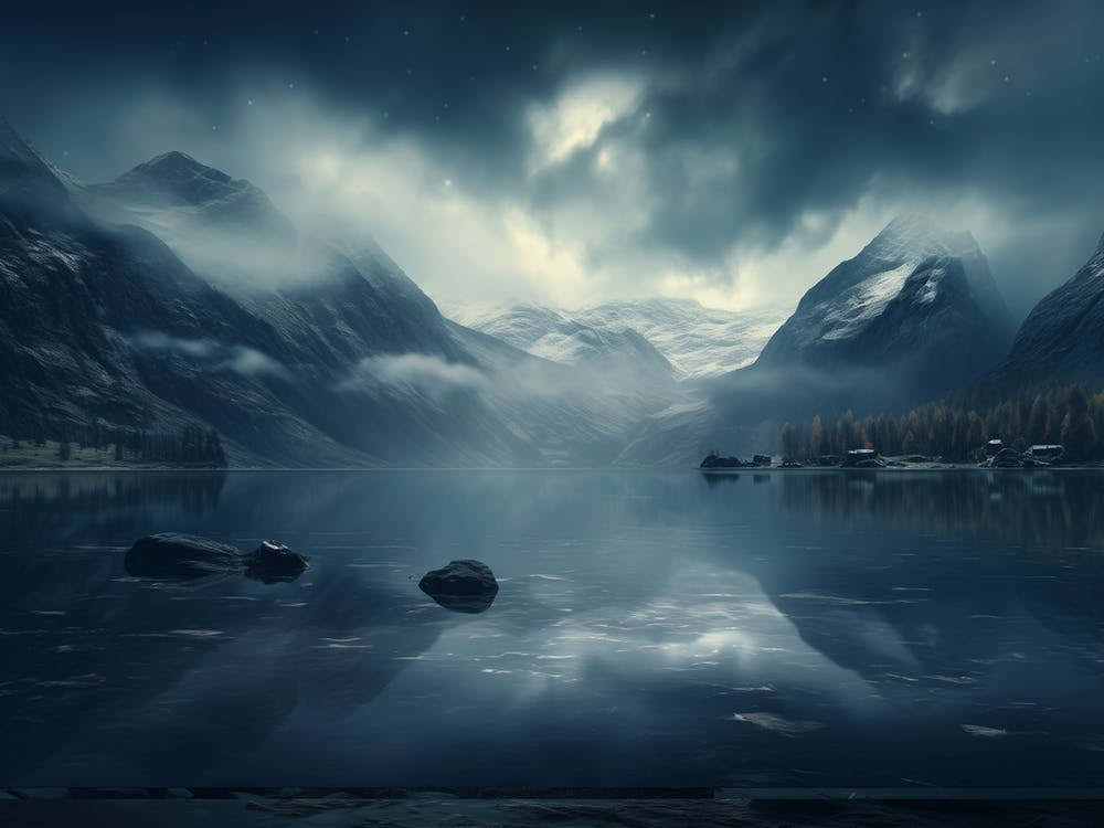 Dark Mountain Lake