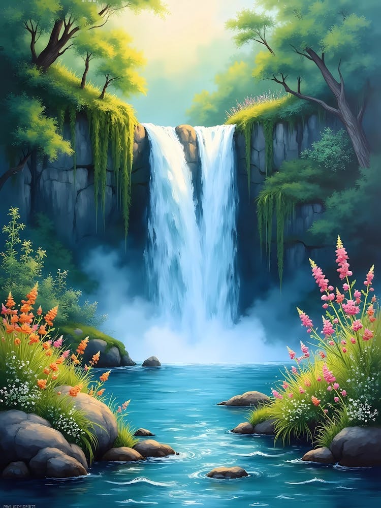 Waterfall Painting 1