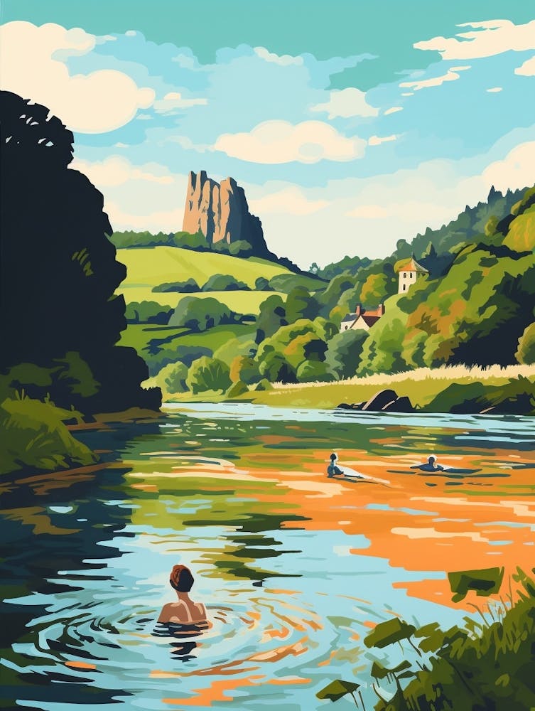 Wild Swimming At River Conwy Wales 2