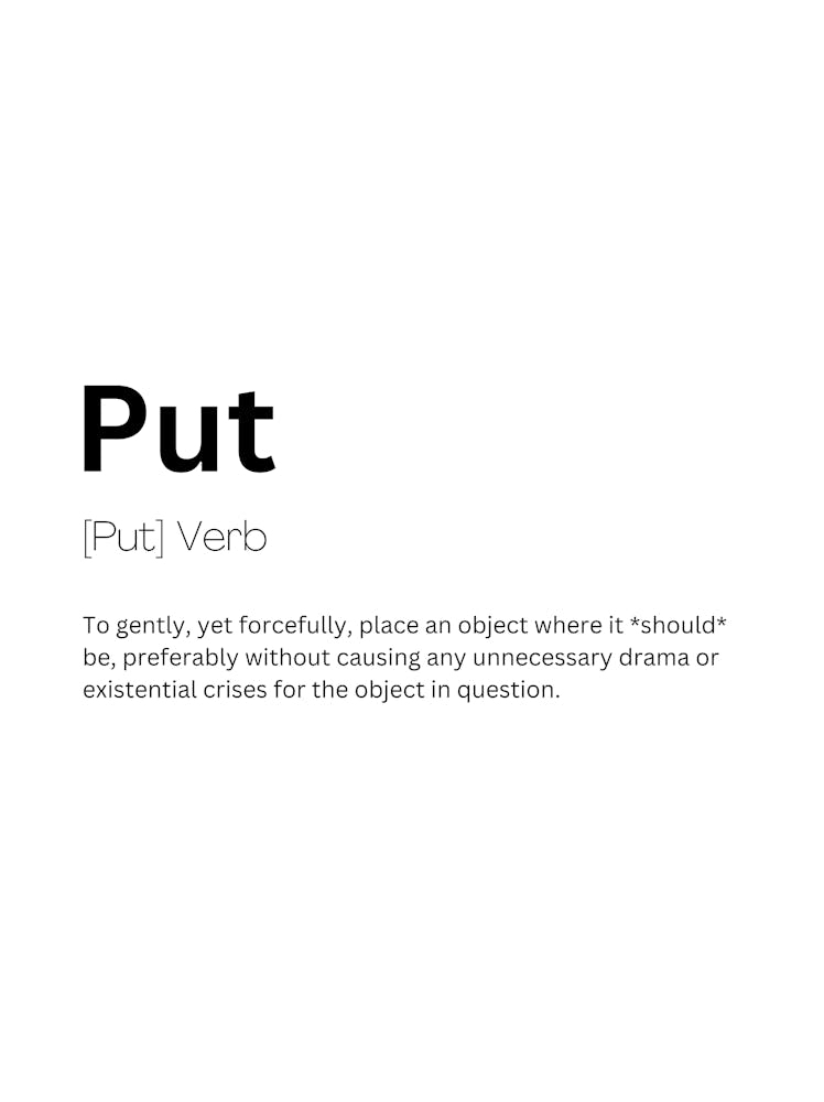 Put Definition Meaning 1
