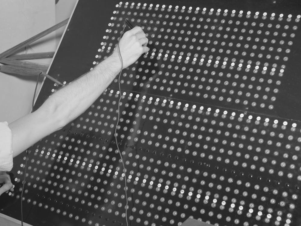 Switchboard,Forest Products Laboratory, Madison, Wisconsin By Russell Lee