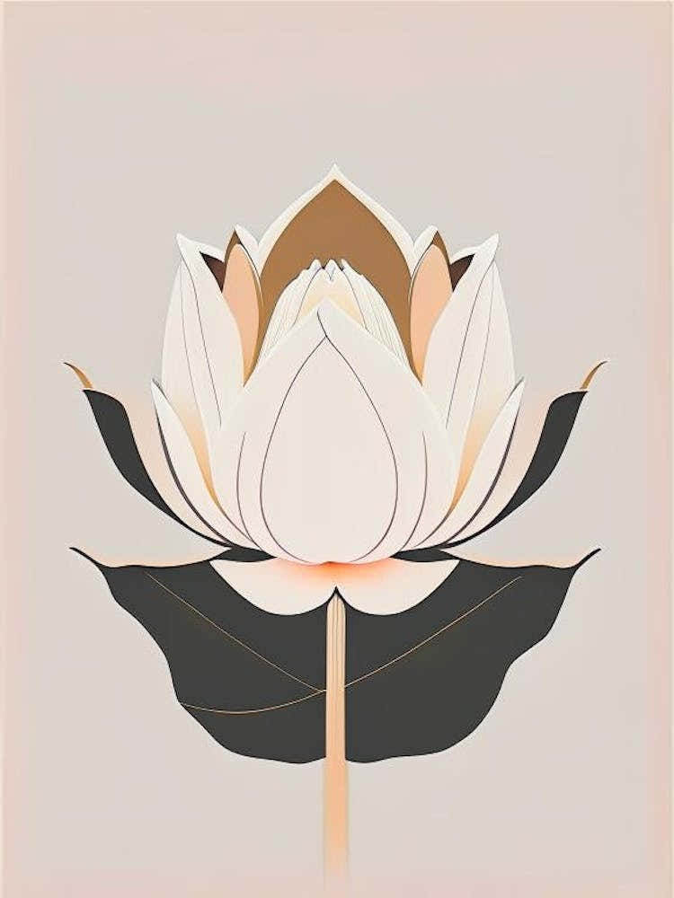 Giant Lotus Retro Minimal 1