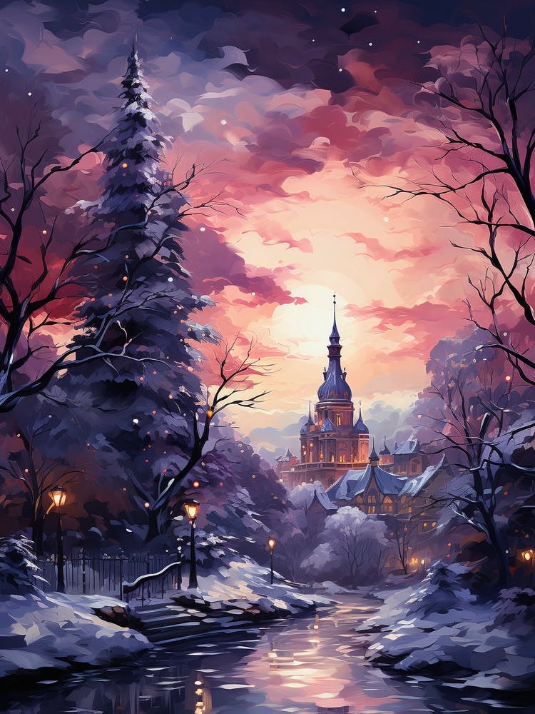 Winter Night In The Village