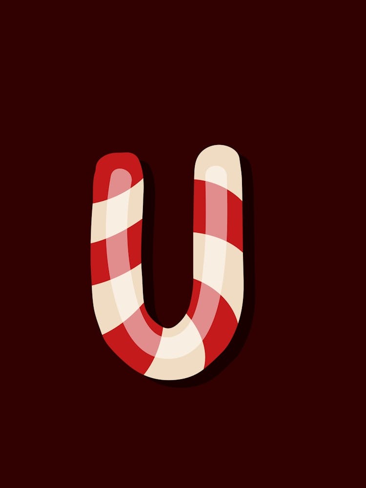 Candy Cane Christmas Letters Living Room Holiday Display 21