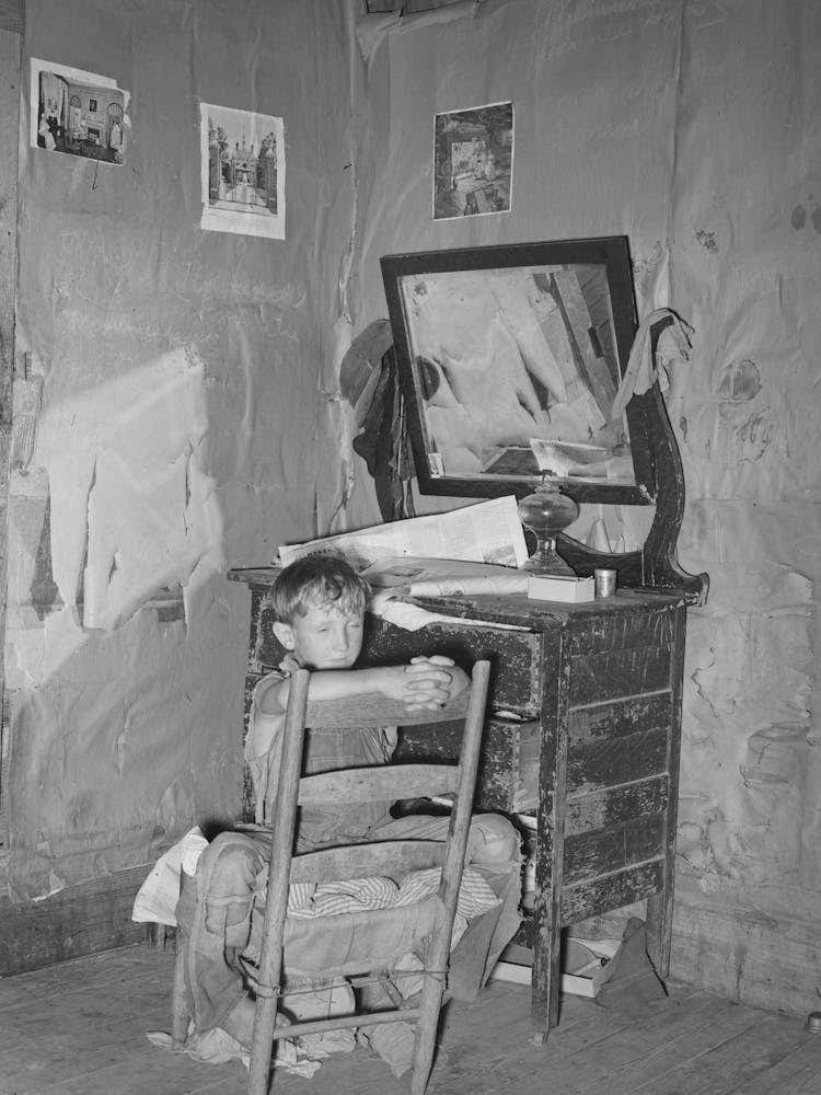 Corner Of Living Room In Home Of Agricultural Day Laborers Living North Of Sallisaw, Oklahoma, Sequoyah Count