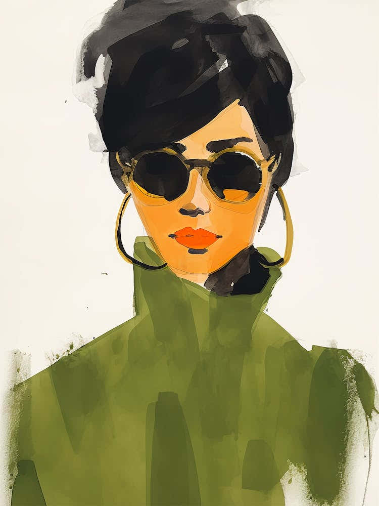 Portrait of Woman With Sunglasses