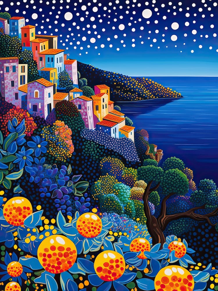 Amalfi, Italy, Illustration In The Style Of Pop Art 4
