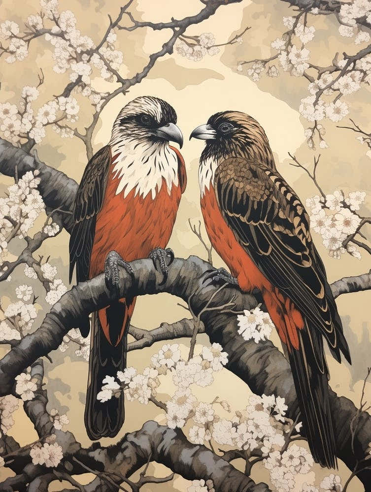 Art Nouveau Birds Poster Osprey 3