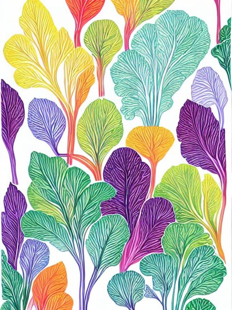 Mustard Greens Marker vegetable