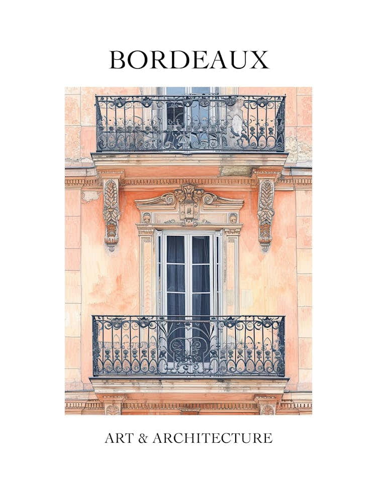Bordeaux Travel And Architecture Poster 3