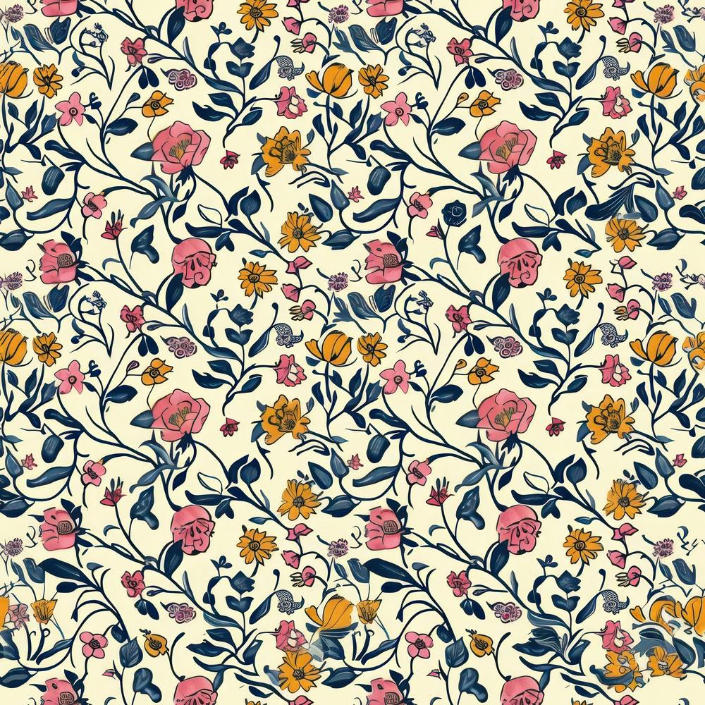 Marigold Mist Bloom London Fabrics Floral Pattern 1