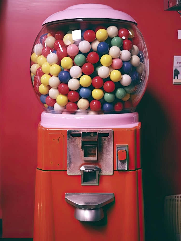 Bubble Gum Machine Retro Summer Photography 0