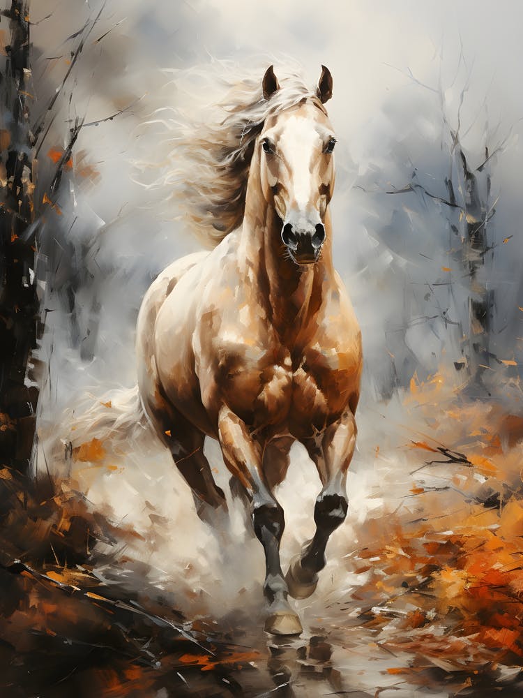 Horse And Mountain Art