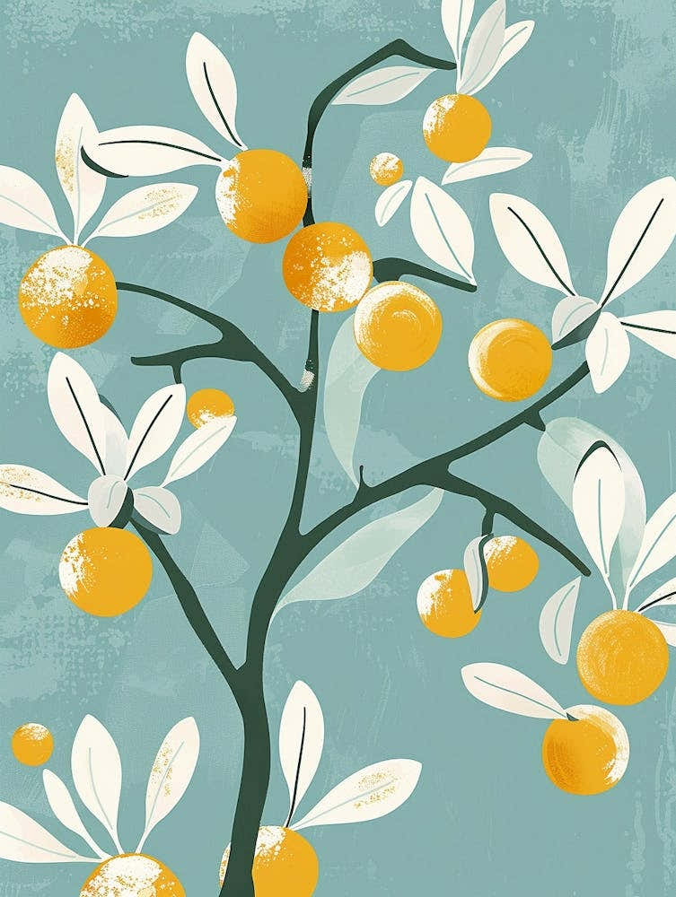 Apple Tree Flat Illustration 3