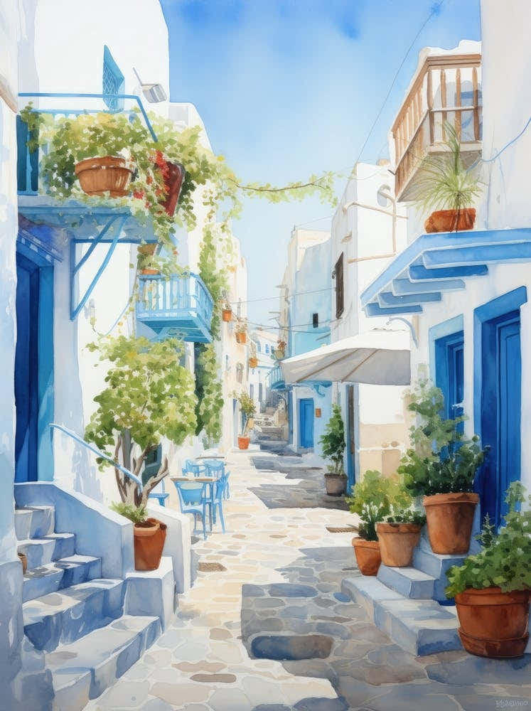 Street In Crete, Greece