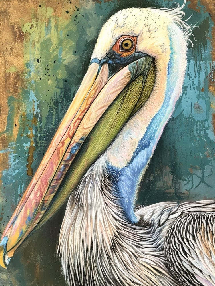 Pelican Pastel Watercolour 2