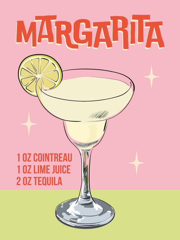 Margarita Cocktail Print